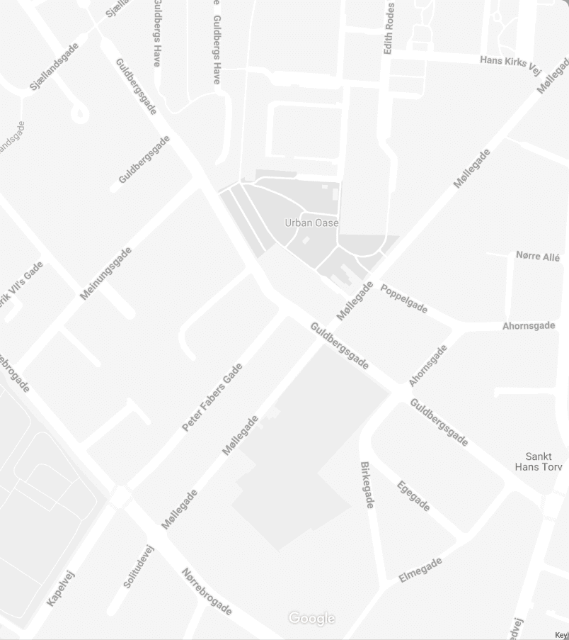 Kort over Guldbergsgade 25 i Nørrebro